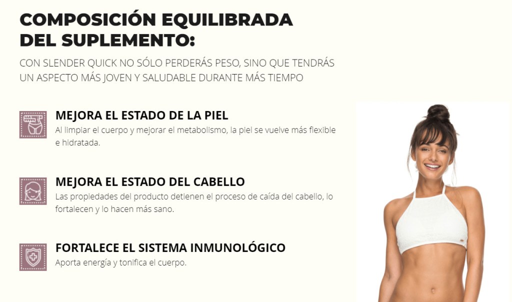 contraindicaciones de Slender Quick